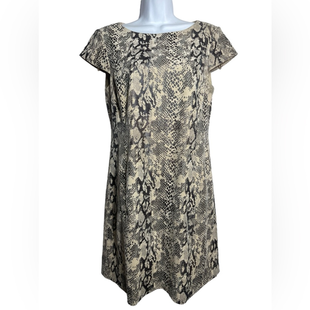 Jessica Howard dress size 10 fun animal print casual shift dress 🖤🖤🖤